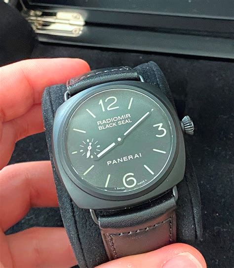 panerai radiomir black seal ceramic replica|panerai radiomir black seal price.